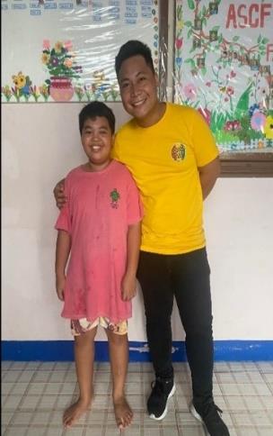 Child with brother helped with sponsorship